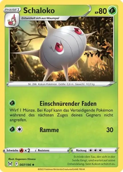 Schaloko 007/196 – Pokémon Verlorener Ursprung Karte