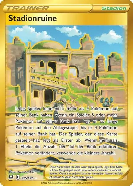 Stadionruine 215/196 – Pokémon Verlorener Ursprung Karte