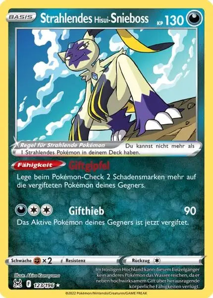 Strahlendes 123/196 – Pokémon Verlorener Ursprung Karte