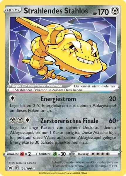 Strahlendes 124/196 – Pokémon Verlorener Ursprung Karte