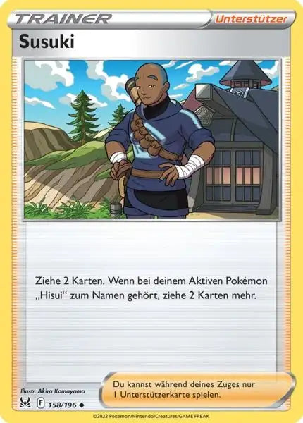 Susuki 158/196 – Pokémon Verlorener Ursprung Karte