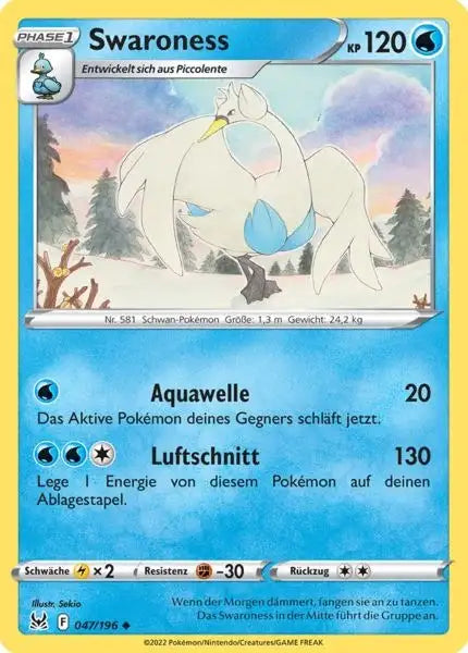 Swaroness 047/196 – Pokémon Verlorener Ursprung Karte