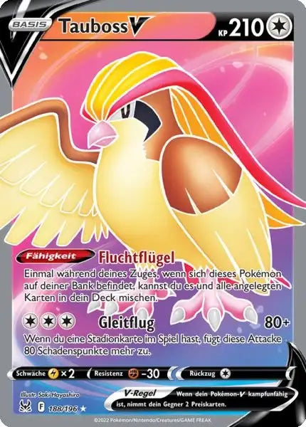 Tauboss V 188/196 – Pokémon Verlorener Ursprung Karte
