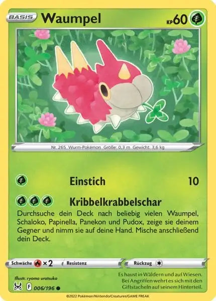 Waumpel 006/196 – Pokémon Verlorener Ursprung Karte