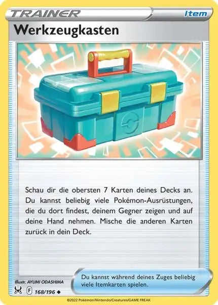 Werkzeugkasten 168/196 – Pokémon Verlorener Ursprung Karte