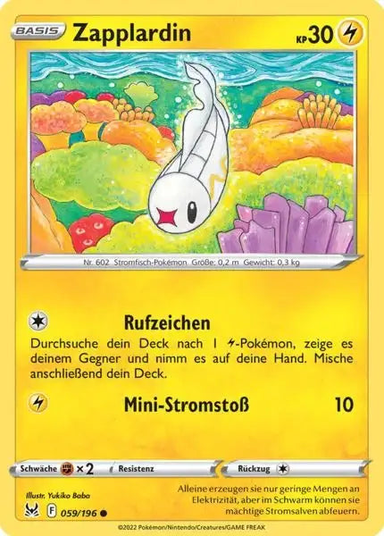 Zapplardin 059/196 – Pokémon Verlorener Ursprung Karte