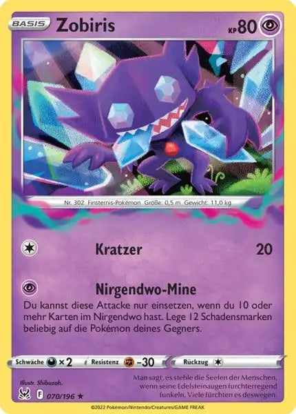 Zobiris 070/196 – Pokémon Verlorener Ursprung Karte