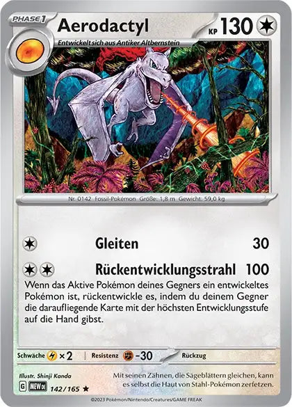 Aerodactyl 142/165 – Pokémon 151 Karte