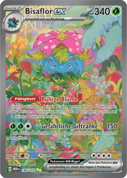 Bisaflor ex 198/165 – Pokémon 151 Karte
