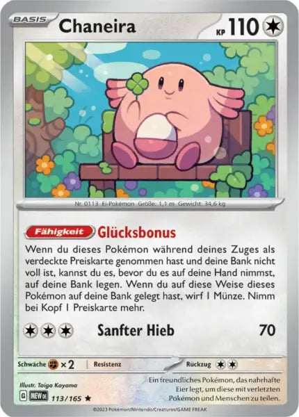 Chaneira 113/165 – Pokémon 151 Karte