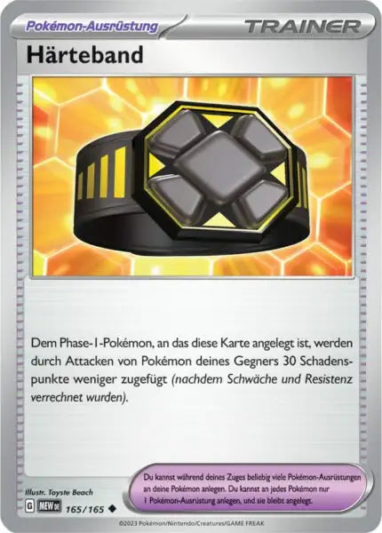 Haerteband 165/165 – Pokémon 151 Karte