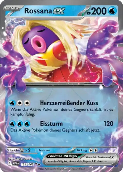 Rossana ex 124/165 – Pokémon 151 Karte