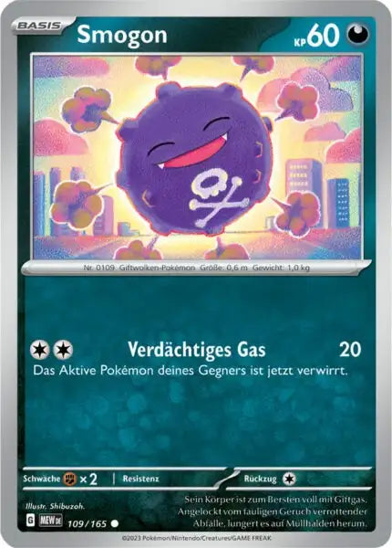 Smogon 109/165 – Pokémon 151 Karte