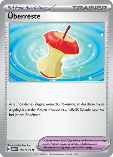 Ueberreste 163/165 – Pokémon 151 Karte