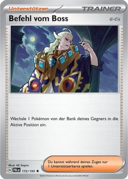 Befehl vom Boss 172/193 – Pokémon Entwicklungen in Paldea Karte