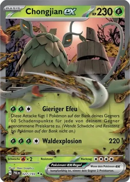Chongjian ex 027/193 – Pokémon Entwicklungen in Paldea Karte