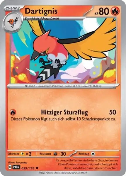 Dartignis 029/193 – Pokémon Entwicklungen in Paldea Karte