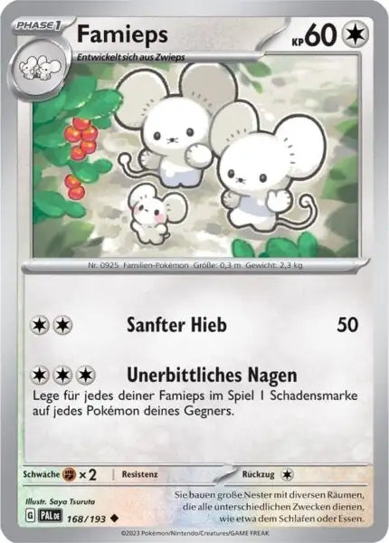 Famieps 168/193 – Pokémon Entwicklungen in Paldea Karte