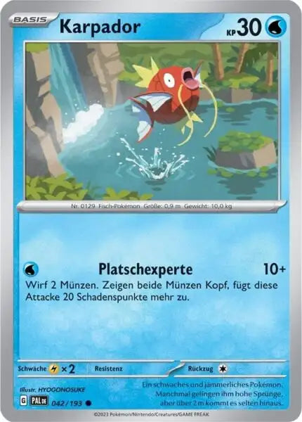Karpador 042/193 – Pokémon Entwicklungen in Paldea Karte