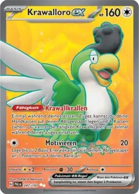 Krawalloro ex 247/193 – Pokémon Entwicklungen in Paldea Karte
