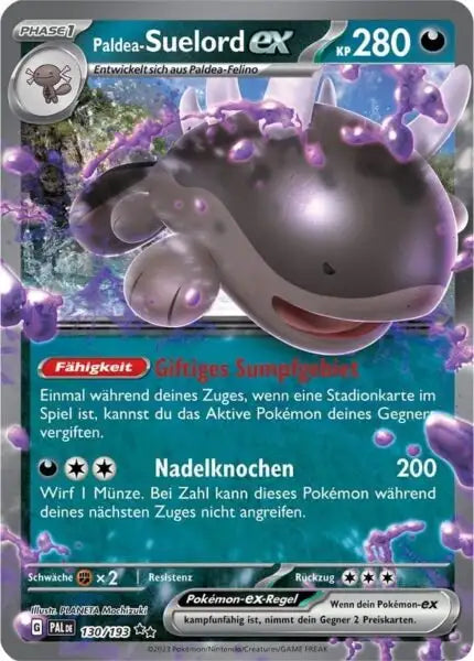 Paldea Suelord ex 130/193 – Pokémon Entwicklungen in Paldea Karte