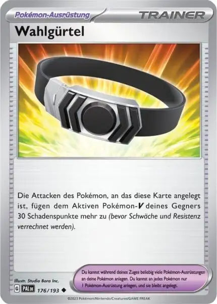 Wahlguertel 176/193 – Pokémon Entwicklungen in Paldea Karte