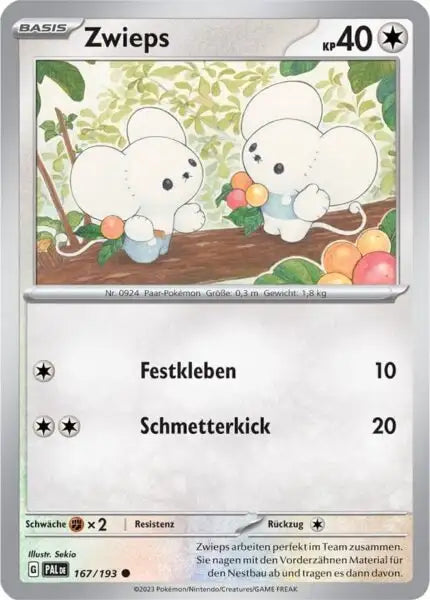 Zwieps 167/193 – Pokémon Entwicklungen in Paldea Karte