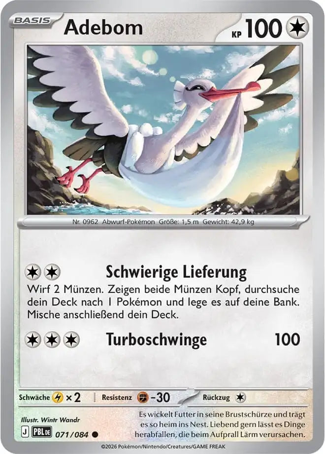 Adebom 071/084 – Pokémon Dunkelnacht Karte
