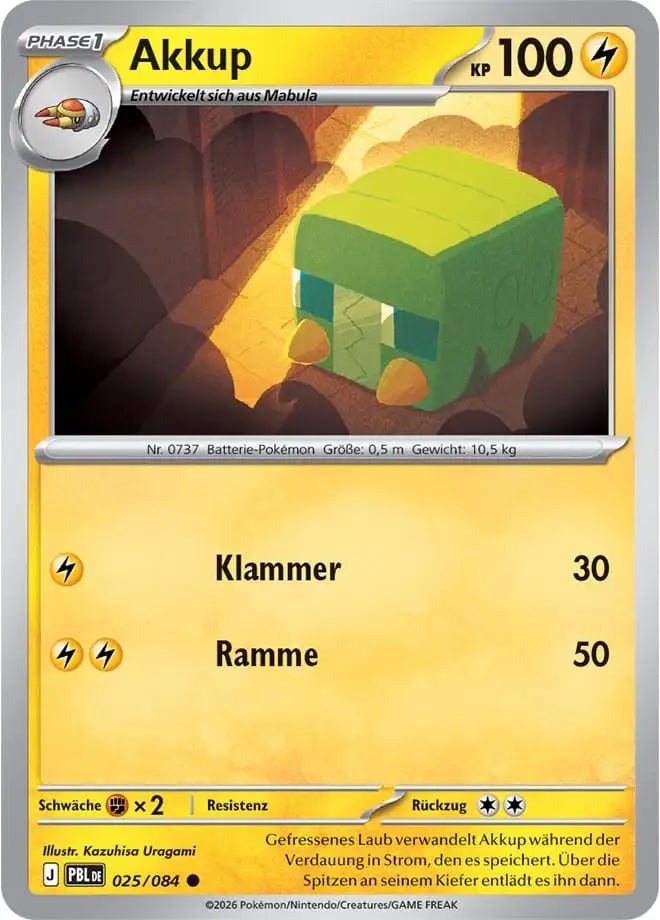 Akkup 025/084 – Pokémon Dunkelnacht Karte