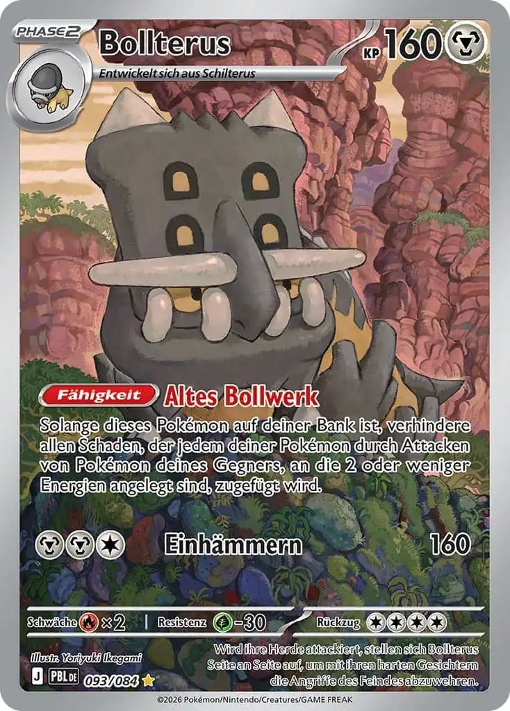 Bollterus 093/084 – Pokémon Dunkelnacht Karte