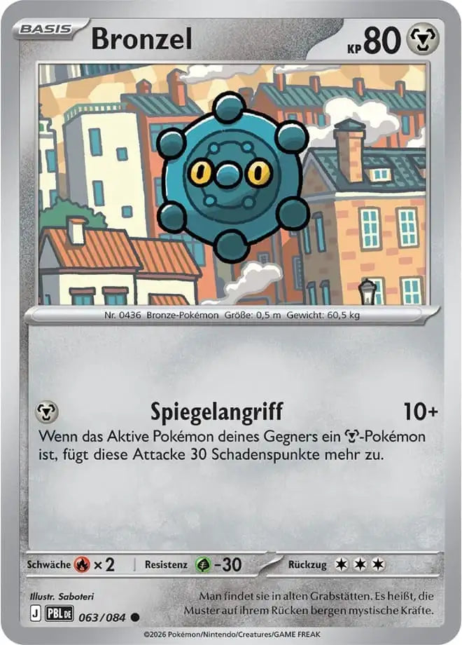 Bronzel 063/084 – Pokémon Dunkelnacht Karte