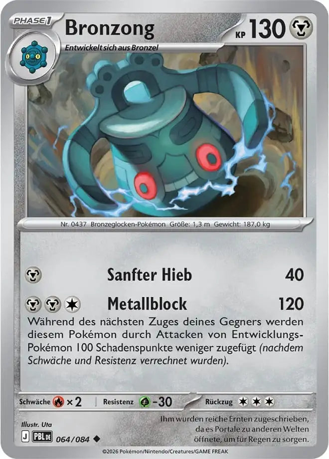 Bronzong 064/084 – Pokémon Dunkelnacht Karte