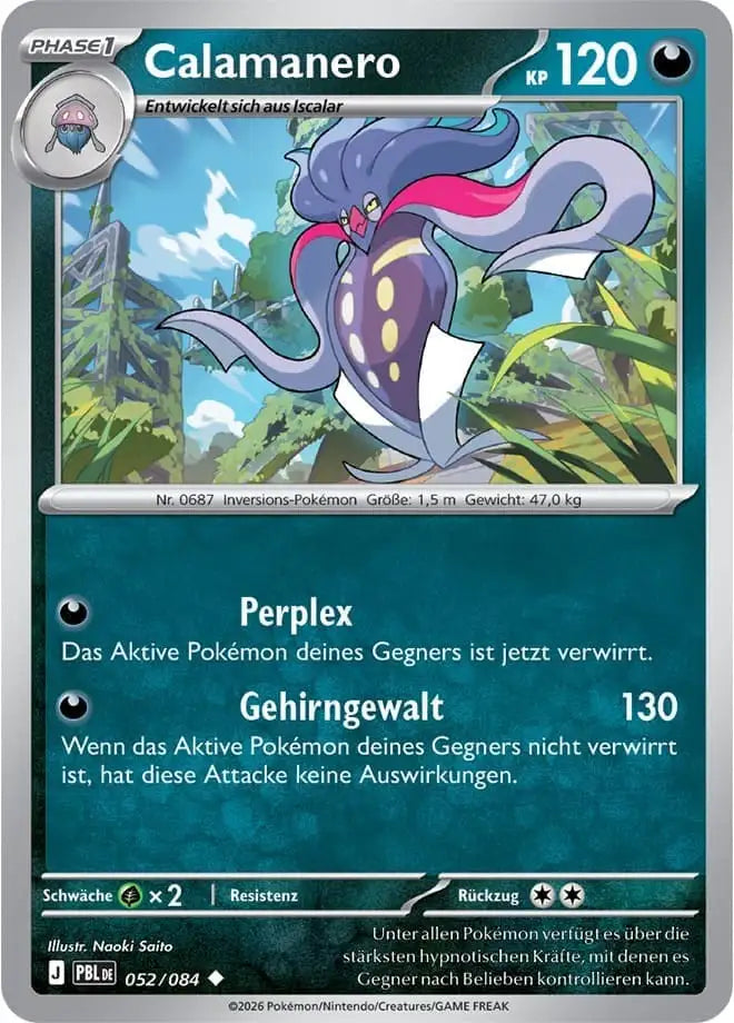 Calamanero 052/084 – Pokémon Dunkelnacht Karte