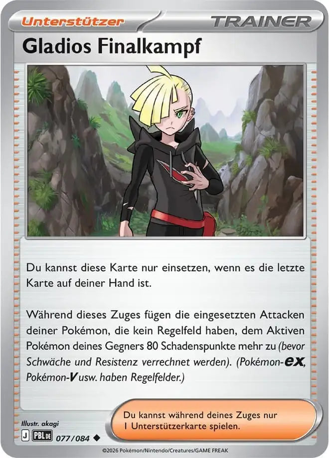 Gladions Finalkampf 077/084 – Pokémon Dunkelnacht Karte