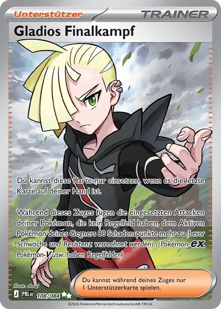 Gladios Finalkampf 108/084 – Pokémon Dunkelnacht Karte