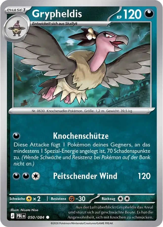 Grypheldis 050/084 – Pokémon Dunkelnacht Karte
