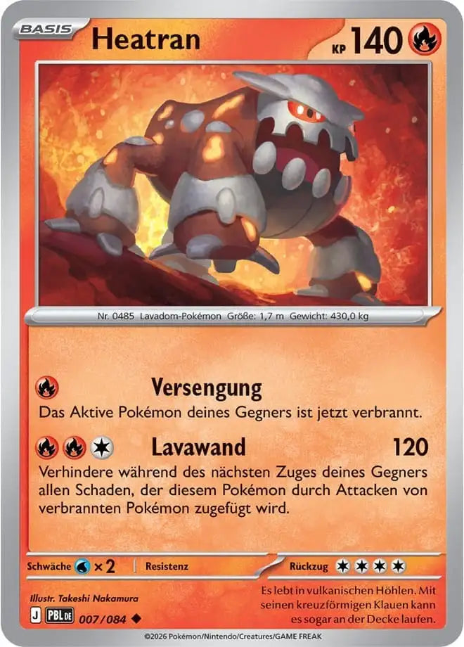 Heatran 007/084 – Pokémon Dunkelnacht Karte