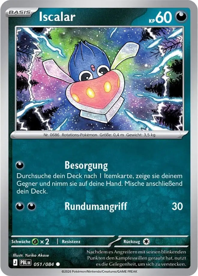 Iscalar 051/084 – Pokémon Dunkelnacht Karte