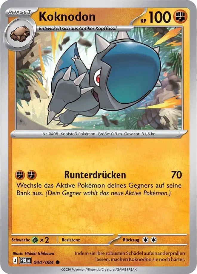 Koknodon 044/084 – Pokémon Dunkelnacht Karte