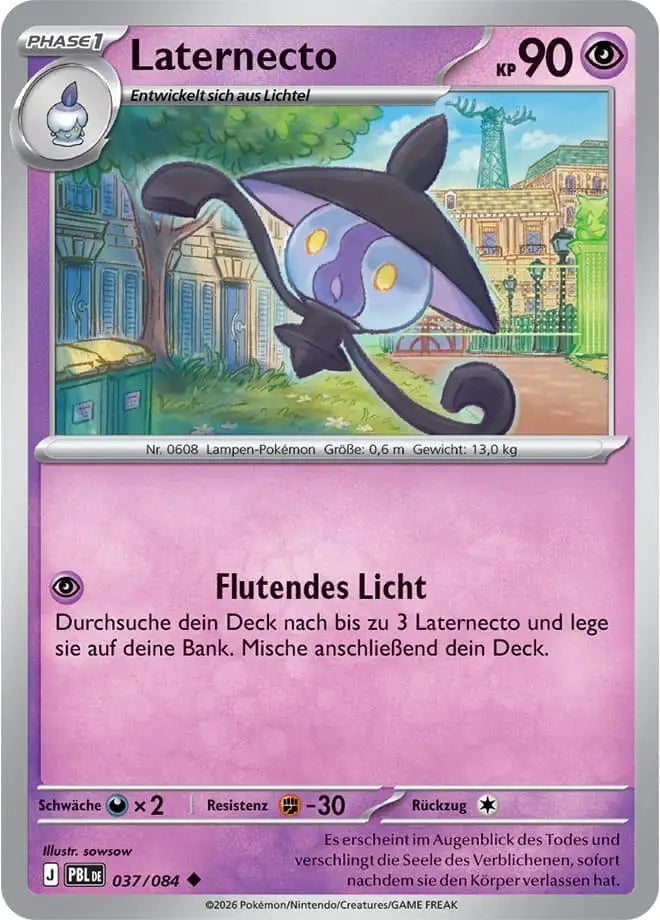 Laternecto 037/084 – Pokémon Dunkelnacht Karte