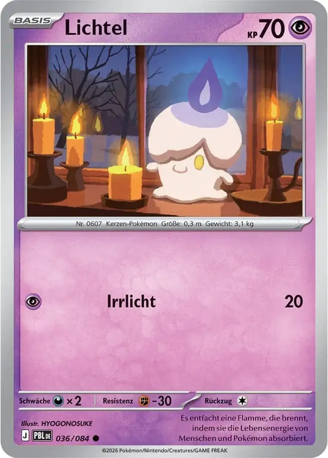 Lichtel 036/084 – Pokémon Dunkelnacht Karte