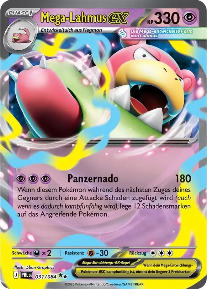 Mega Lahmus ex 031/084 – Pokémon Dunkelnacht Karte
