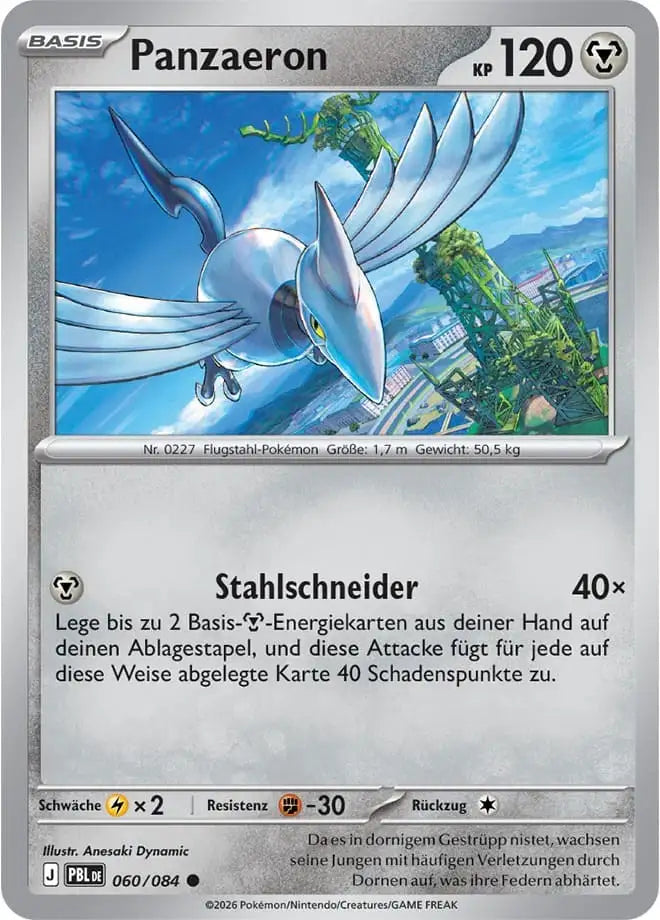 Panzaeron 060/084 – Pokémon Dunkelnacht Karte