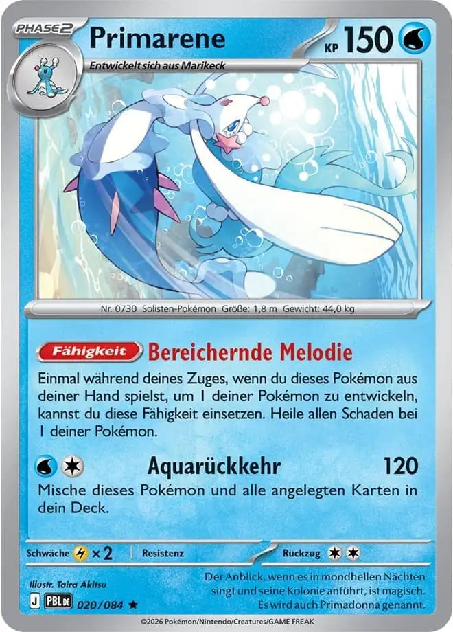 Primarene 020/084 – Pokémon Dunkelnacht Karte