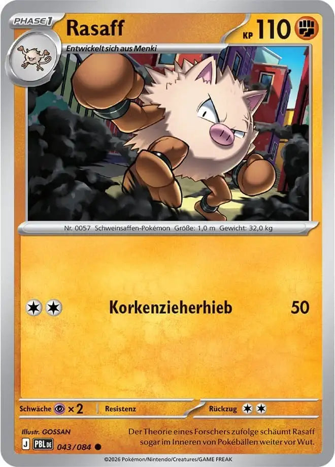 Rasaff 043/084 – Pokémon Dunkelnacht Karte