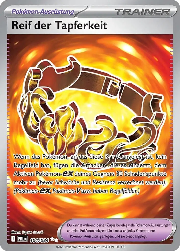 Reif der Tapferkeit 104/084 – Pokémon Dunkelnacht Karte