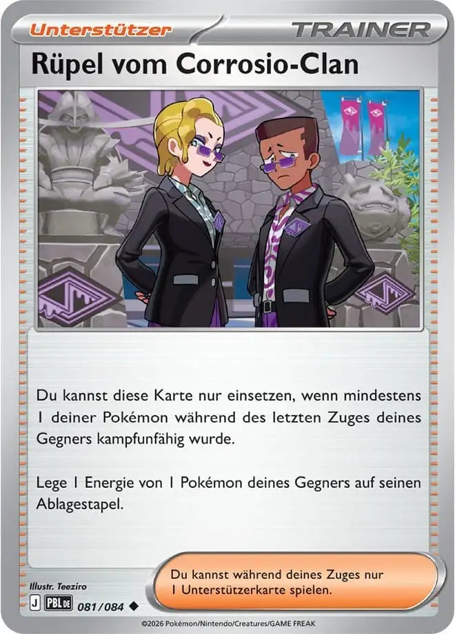 Ruepel vom Corrosio Clan 081/084 – Pokémon Dunkelnacht Karte