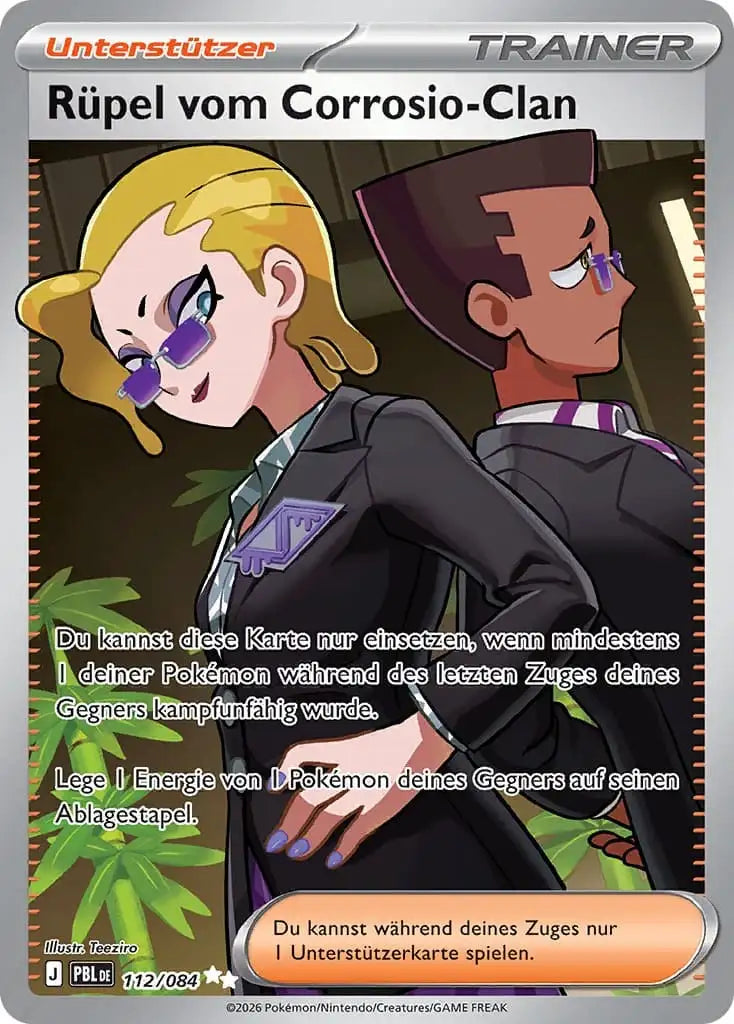 Ruepel vom Corrosio Clan 112/084 – Pokémon Dunkelnacht Karte