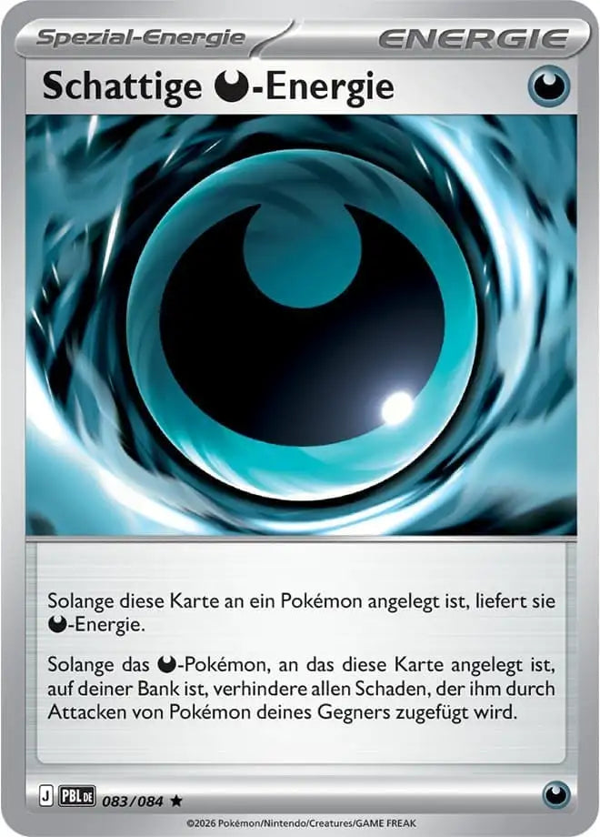 Schattige Finsternis Energie 083/084 – Pokémon Dunkelnacht Karte