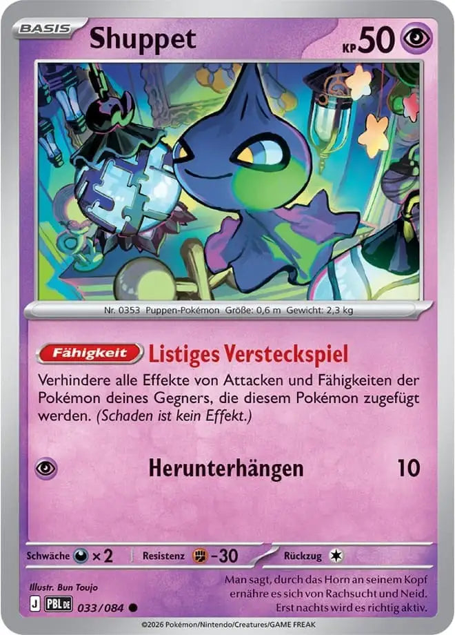 Shuppet 033/084 – Pokémon Dunkelnacht Karte